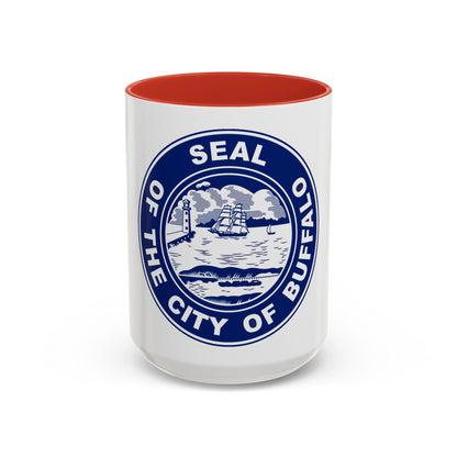 Seal of Buffalo New York - Accent Coffee Mug
