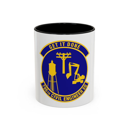 796th Civil Engineer Squadron (U.S. Air Force) Accent Coffee Mug