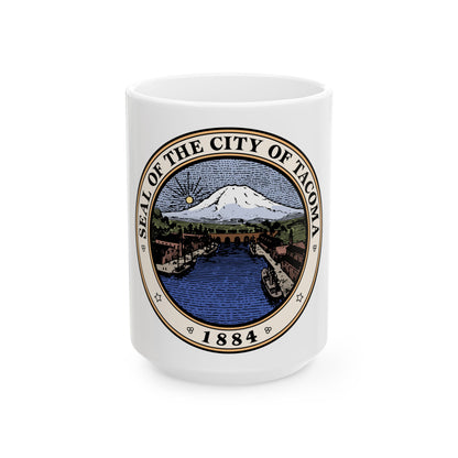Seal of Tacoma WA - White Coffee Mug