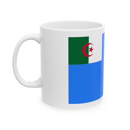Naval Jack of Algeria - White Coffee Mug