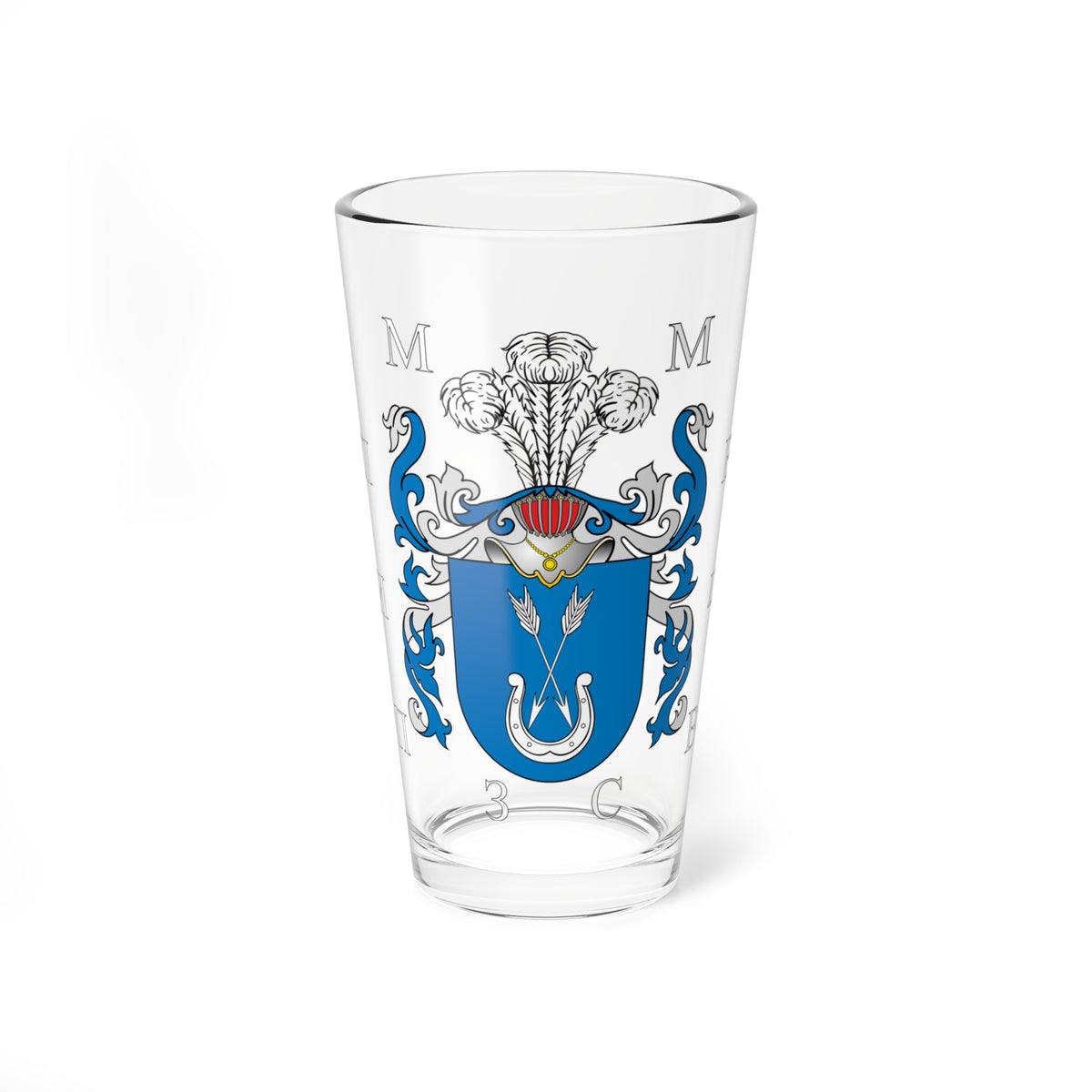 RU CoA Miklashevsky 7 (Russia) (Coat of Arms) Pint Glass 16oz