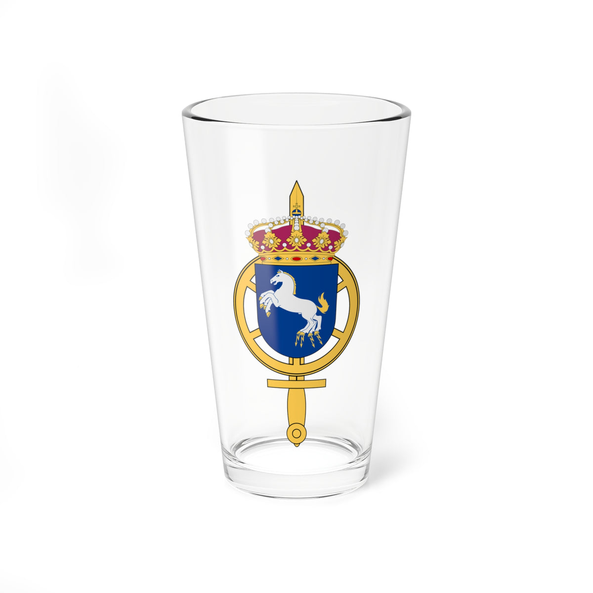 Försvarsmaktens underhållscentrum (Sweden) (Coat of Arms) Pint Glass 16oz