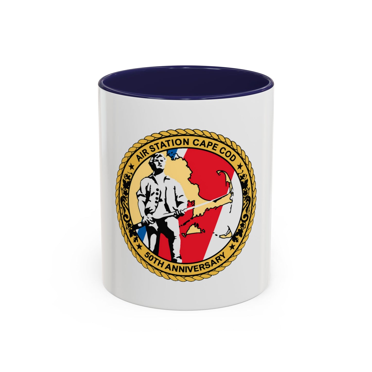 USCG Air Station CAPE COD (U.S. Coast Guard) Accent Coffee Mug