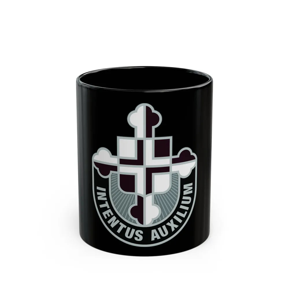 410th Hospital Center (U.S. Army) Black Coffee Mug-11oz-Go Mug Yourself