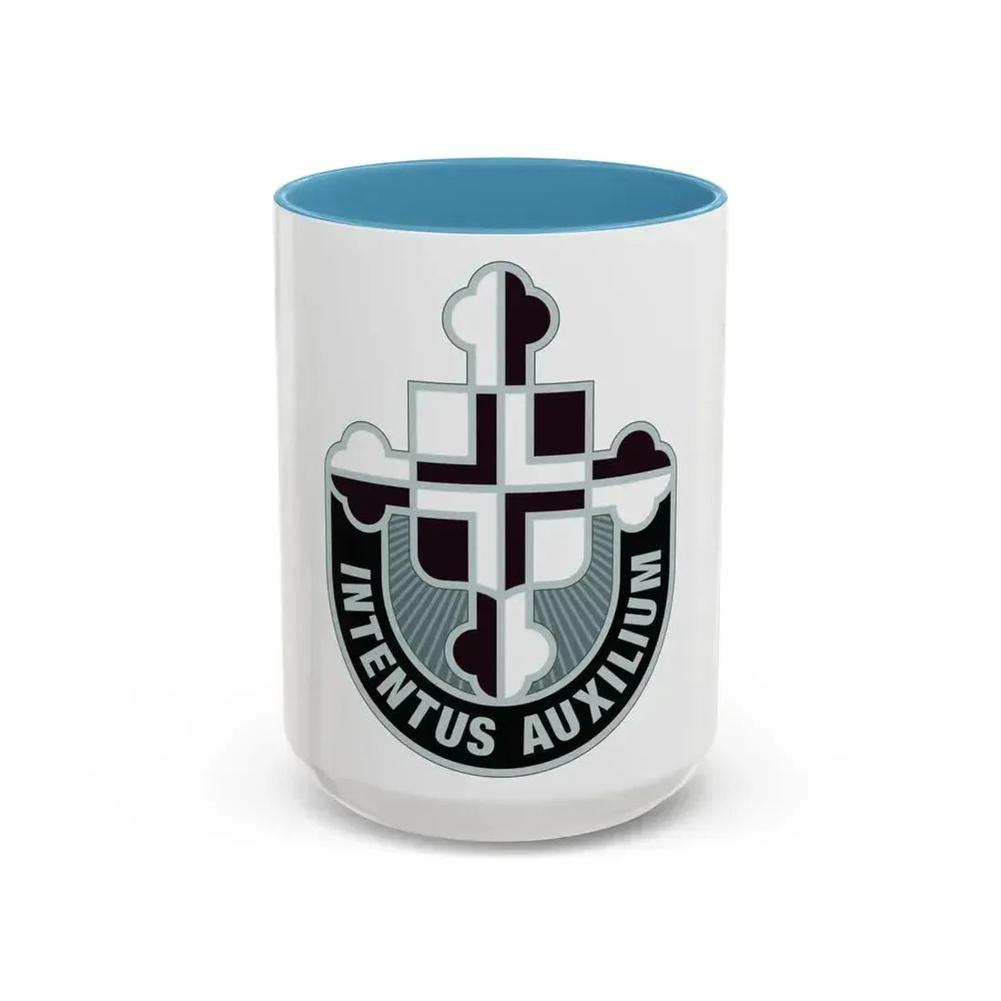 410th Hospital Center (U.S. Army) Accent Coffee Mug 15oz Light Blue - Go Mug Yourself