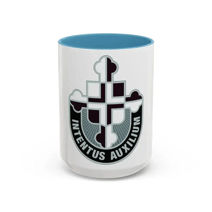 410th Hospital Center (U.S. Army) Accent Coffee Mug 15oz Light Blue - Go Mug Yourself