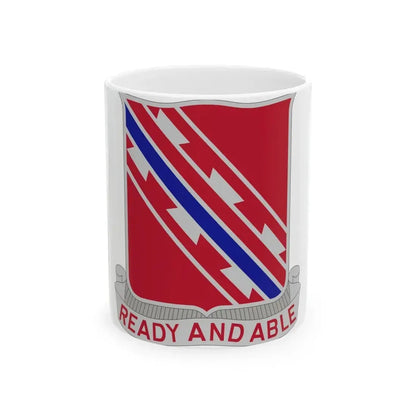 411 Engineer Battalion (U.S. Army) White Coffee Mug 11oz - Go Mug Yourself