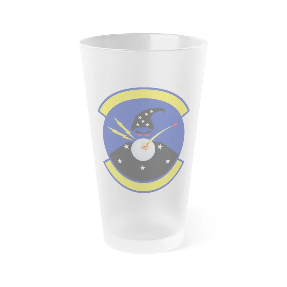 411 Flight Test Squadron AFMC (U.S. Air Force) Frosted Pint Glass 16oz-16oz-Frosted-Go Mug Yourself