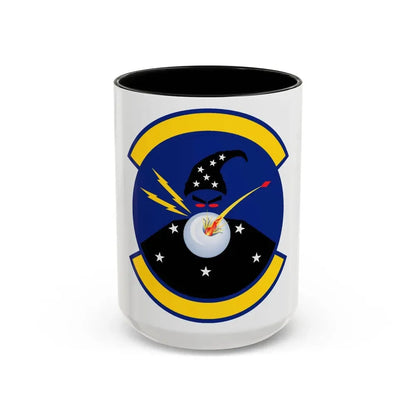 411 Flight Test Squadron AFMC (U.S. Air Force) Accent Coffee Mug 15oz Black - Go Mug Yourself