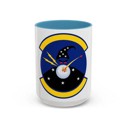 411 Flight Test Squadron AFMC (U.S. Air Force) Accent Coffee Mug 15oz Light Blue - Go Mug Yourself