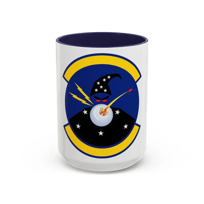 411 Flight Test Squadron AFMC (U.S. Air Force) Accent Coffee Mug 15oz Navy - Go Mug Yourself