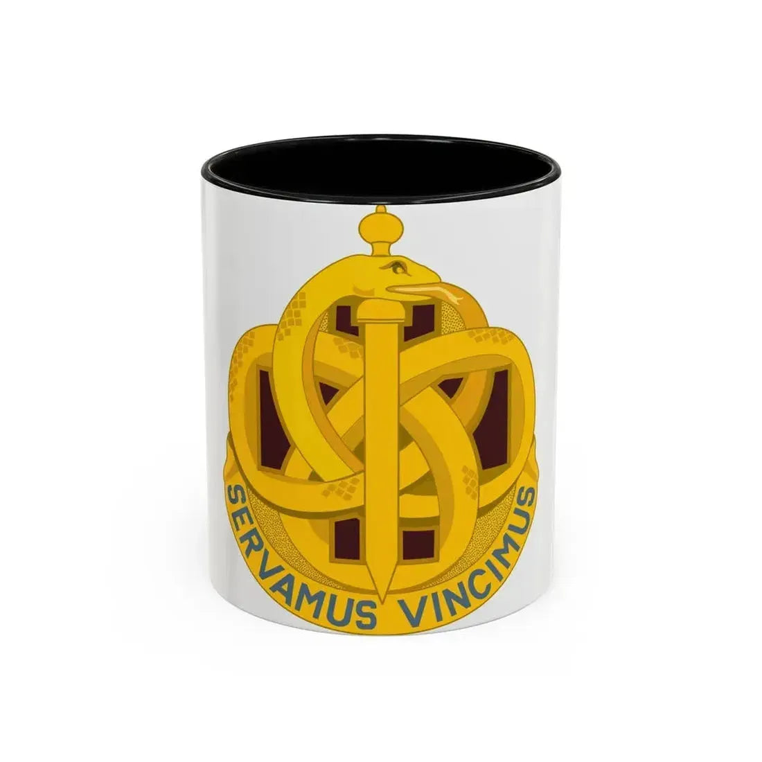 411 Hospital Center (U.S. Army) Accent Coffee Mug 11oz Black - Go Mug Yourself