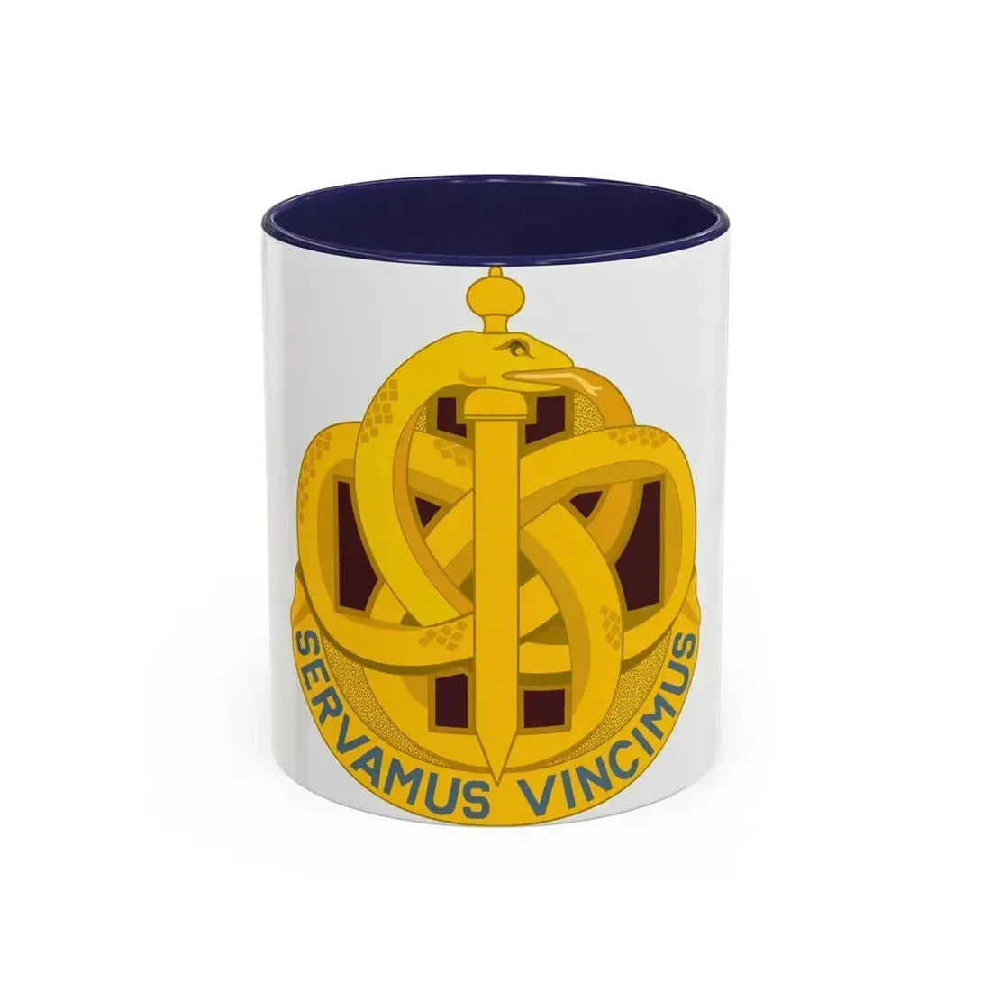 411 Hospital Center (U.S. Army) Accent Coffee Mug 11oz Navy - Go Mug Yourself