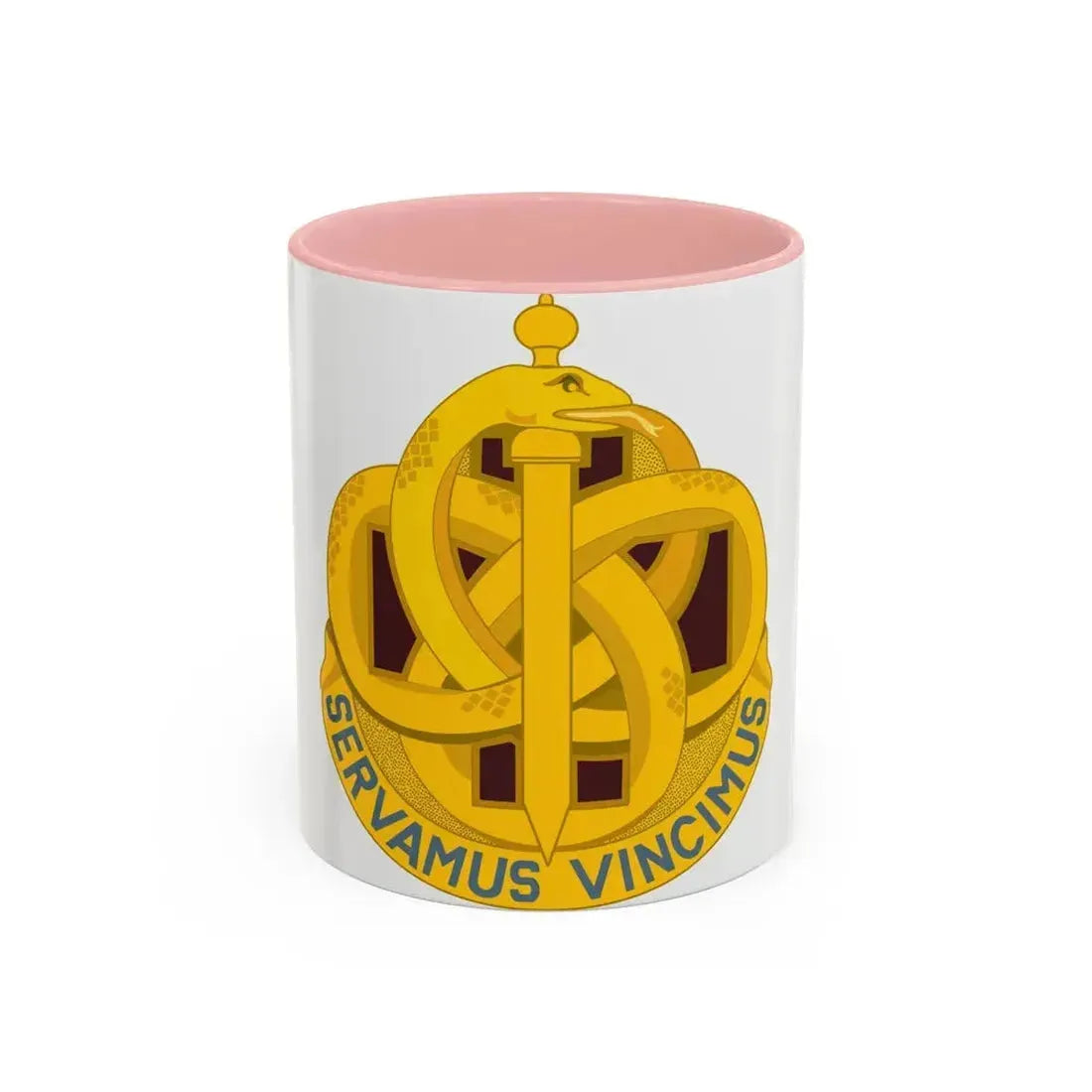 411 Hospital Center (U.S. Army) Accent Coffee Mug 11oz Pink - Go Mug Yourself