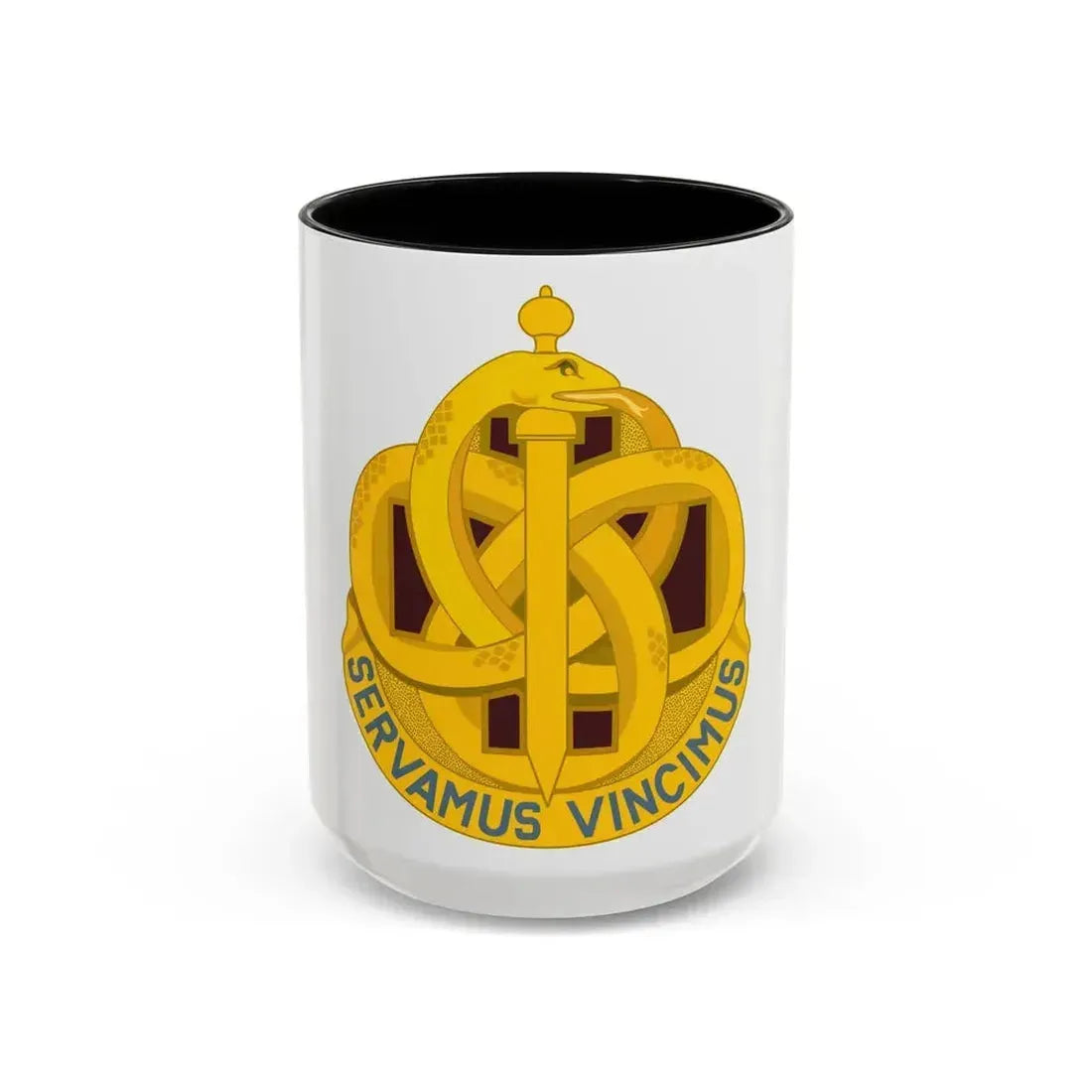 411 Hospital Center (U.S. Army) Accent Coffee Mug 15oz Black - Go Mug Yourself