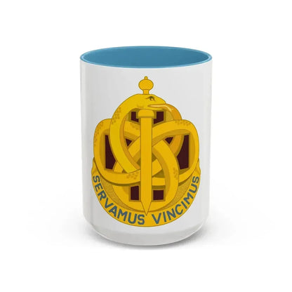 411 Hospital Center (U.S. Army) Accent Coffee Mug 15oz Light Blue - Go Mug Yourself