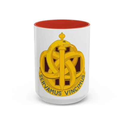 411 Hospital Center (U.S. Army) Accent Coffee Mug 15oz Red - Go Mug Yourself