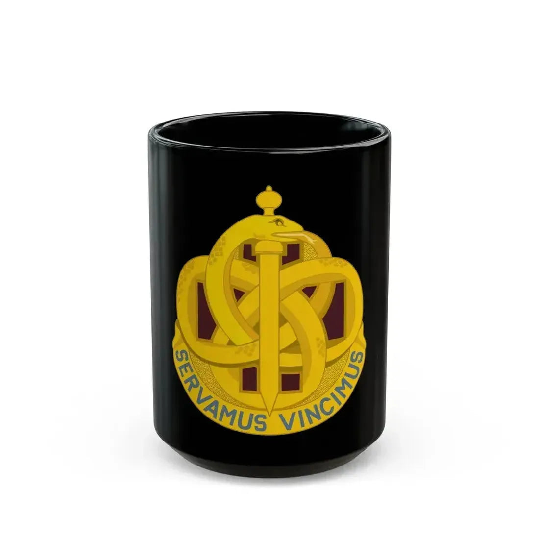 411 Hospital Center (U.S. Army) Black Coffee Mug 15oz - Go Mug Yourself