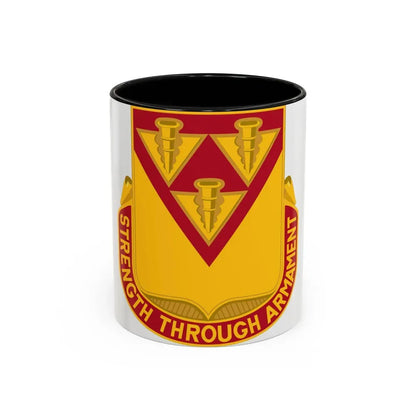 411 Ordnance Battalion (U.S. Army) Accent Coffee Mug 11oz Black - Go Mug Yourself