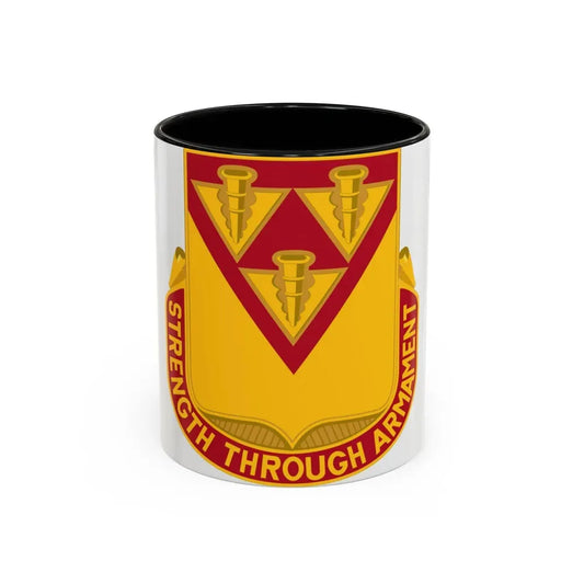 411 Ordnance Battalion (U.S. Army) Accent Coffee Mug 11oz Black - Go Mug Yourself