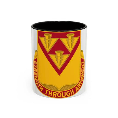 411 Ordnance Battalion (U.S. Army) Accent Coffee Mug 11oz Black - Go Mug Yourself