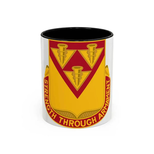 411 Ordnance Battalion (U.S. Army) Accent Coffee Mug 11oz Black - Go Mug Yourself