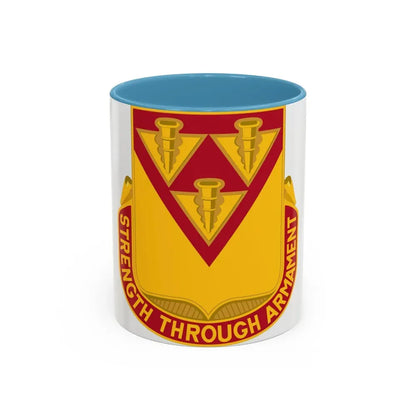 411 Ordnance Battalion (U.S. Army) Accent Coffee Mug 11oz Light Blue - Go Mug Yourself