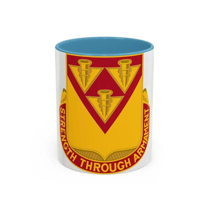 411 Ordnance Battalion (U.S. Army) Accent Coffee Mug 11oz Light Blue - Go Mug Yourself