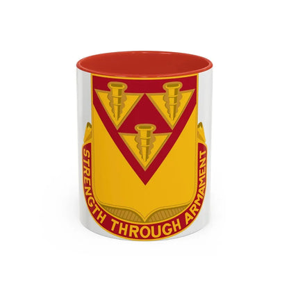 411 Ordnance Battalion (U.S. Army) Accent Coffee Mug 11oz Red - Go Mug Yourself