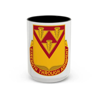 411 Ordnance Battalion (U.S. Army) Accent Coffee Mug 15oz Black - Go Mug Yourself