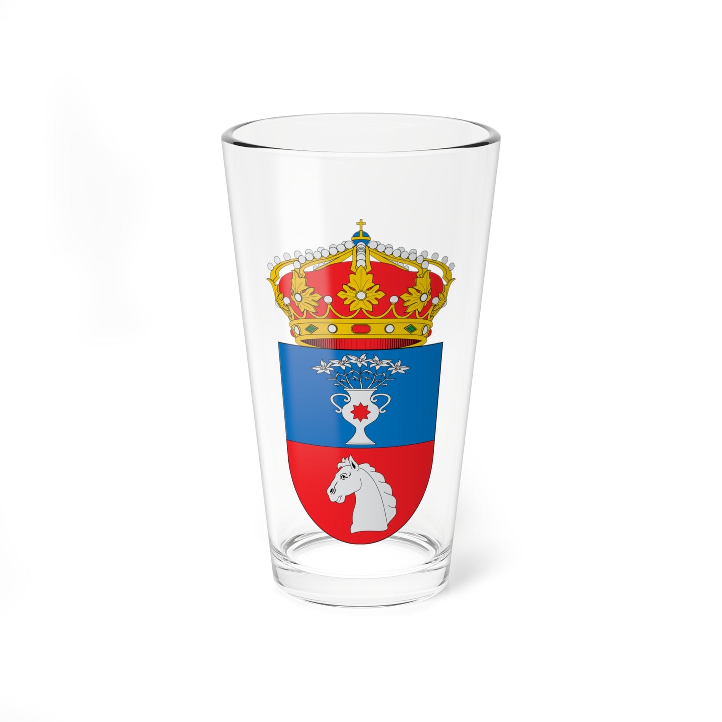 Escudo de Biscarrués (Spain) (Coat of Arms) Pint Glass 16oz