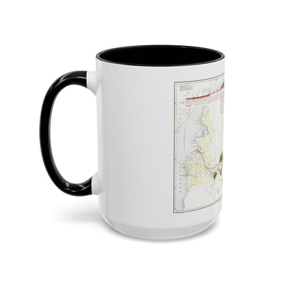 Central America - Panama Canal (1905) (Map) Accent Coffee Mug