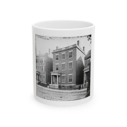 Richmond, Va. Residence Of Gen. Robert E. Lee (707 East Franklin Street) (U.S. Civil War) White Coffee Mug