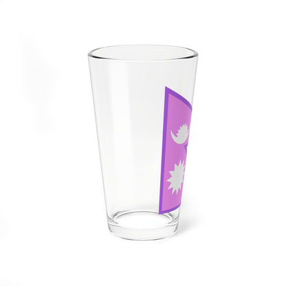 Bisexual Pride Flag of Nepal (Nepal) Pint Glass 16oz