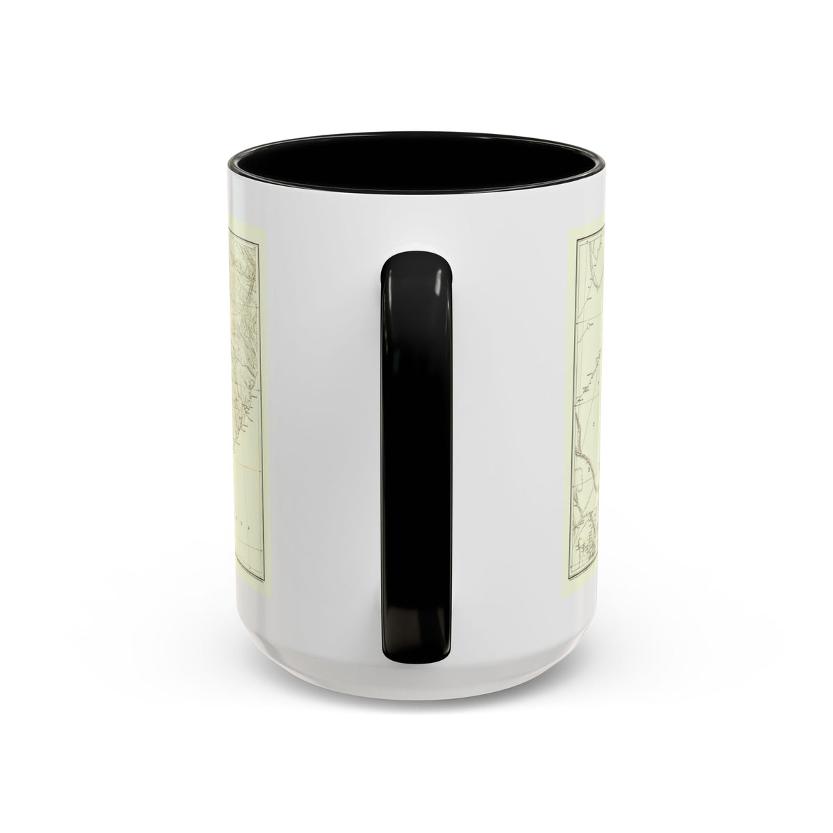 Asia - Kirin, Harbin, Vladivostok (1905) (Map) Accent Coffee Mug