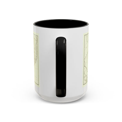 Asia - Kirin, Harbin, Vladivostok (1905) (Map) Accent Coffee Mug