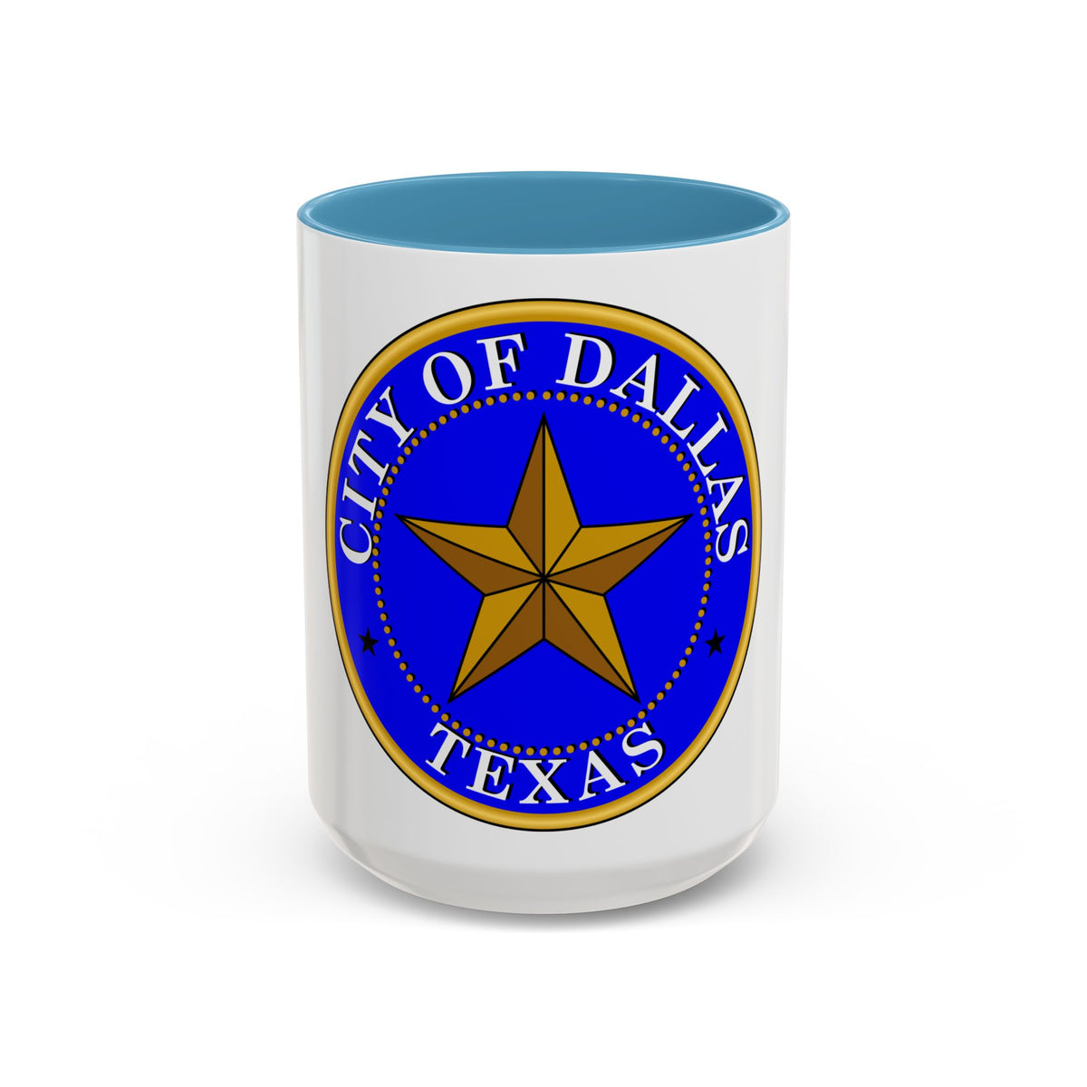 Seal of Dallas - Accent Coffee Mug