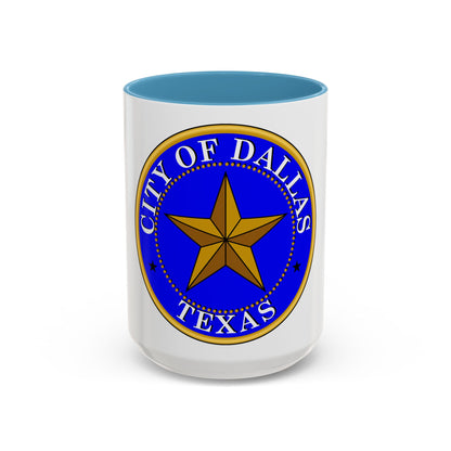 Seal of Dallas - Accent Coffee Mug