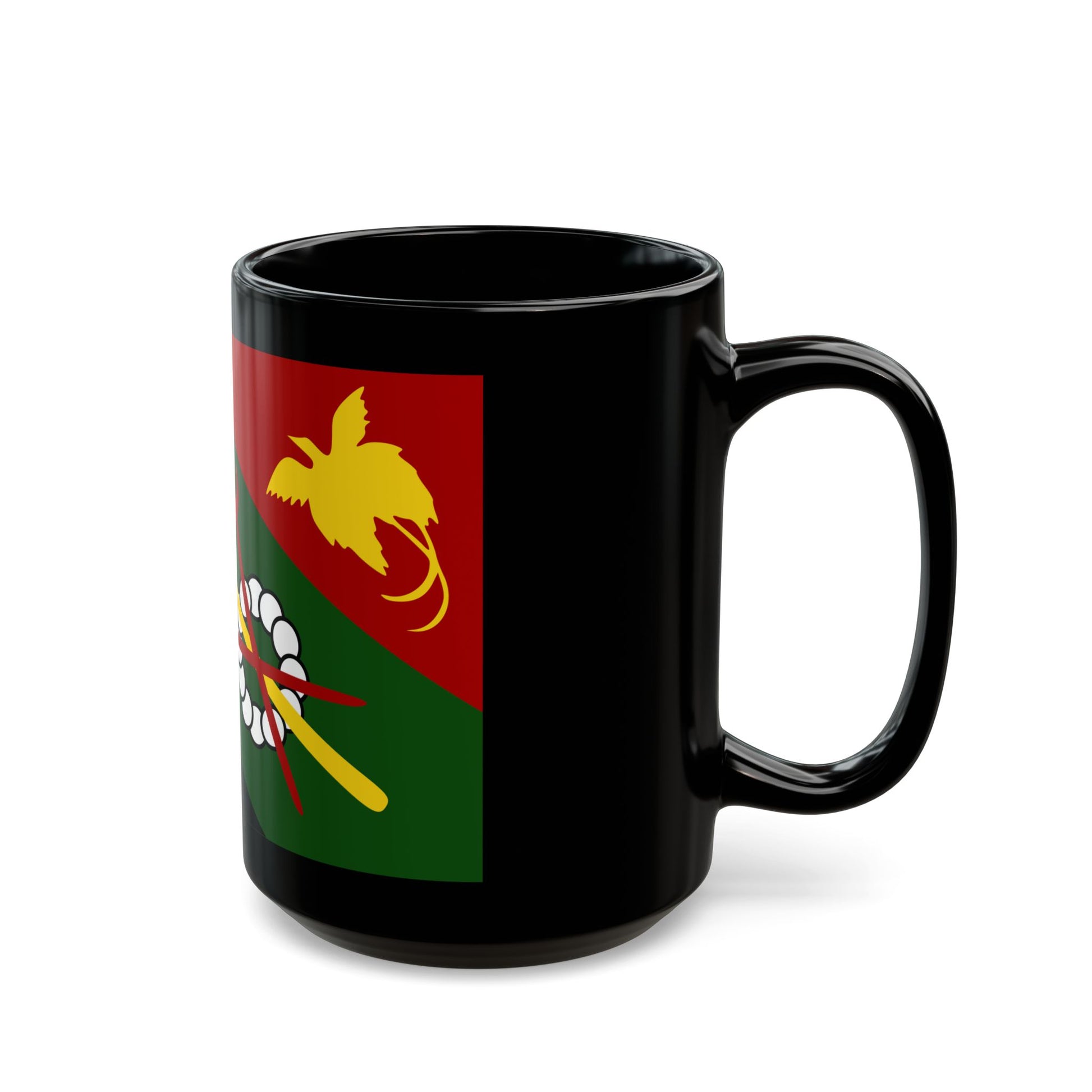 Flag of Chimbu Papa New Guinea - Black Coffee Mug-Go Mug Yourself