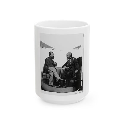 Admiral Porter And General Meade. (U.S. Civil War) White Coffee Mug