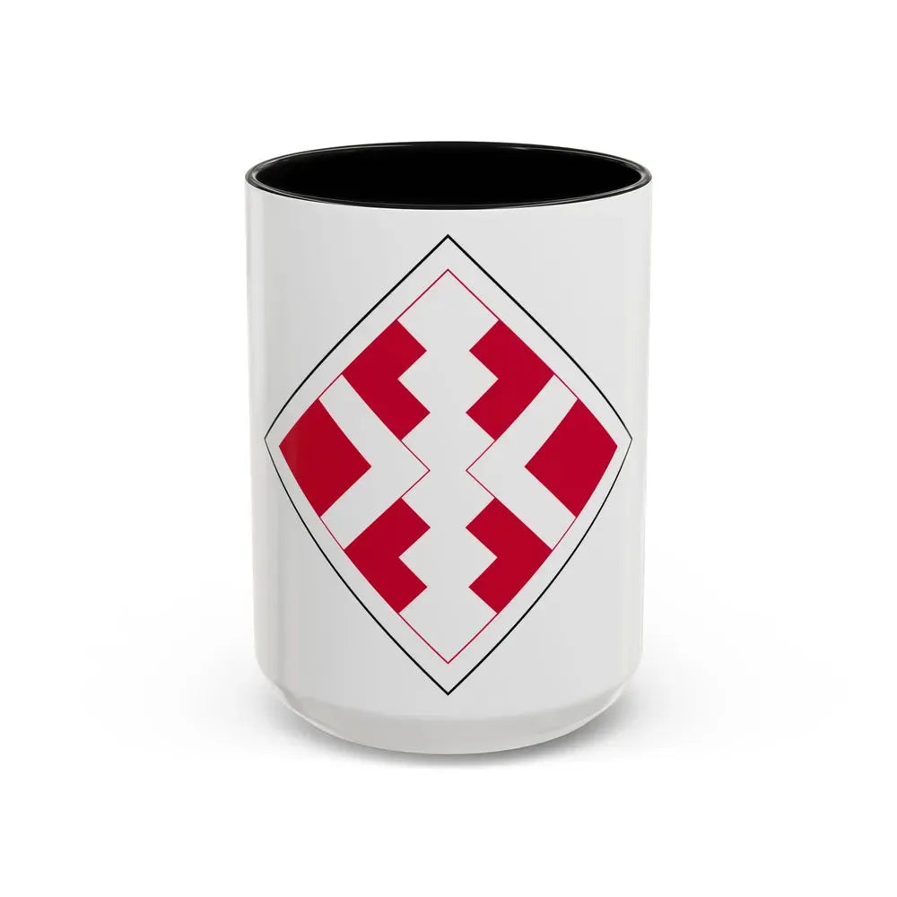 411th Engineer Brigade (U.S. Army) Accent Coffee Mug 15oz Black - Go Mug Yourself