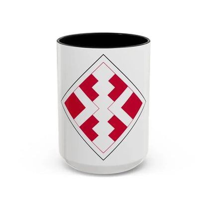 411th Engineer Brigade (U.S. Army) Accent Coffee Mug 15oz Black - Go Mug Yourself