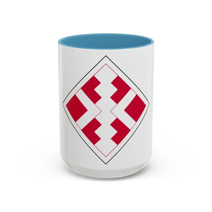 411th Engineer Brigade (U.S. Army) Accent Coffee Mug 15oz Light Blue - Go Mug Yourself