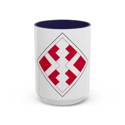 411th Engineer Brigade (U.S. Army) Accent Coffee Mug 15oz Navy - Go Mug Yourself