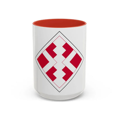 411th Engineer Brigade (U.S. Army) Accent Coffee Mug 15oz Red - Go Mug Yourself