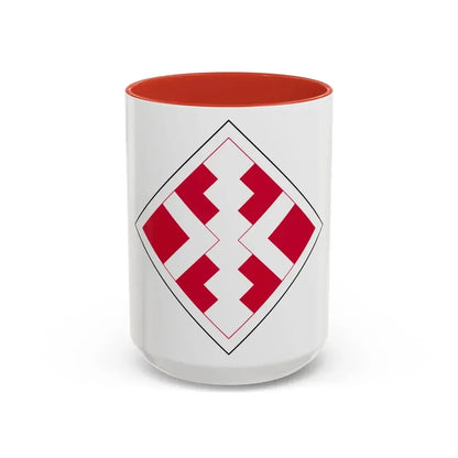 411th Engineer Brigade (U.S. Army) Accent Coffee Mug 15oz Red - Go Mug Yourself
