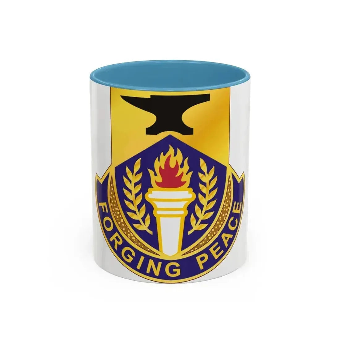 412 Civil Affairs Battalion (U.S. Army) Accent Coffee Mug 11oz Light Blue - Go Mug Yourself