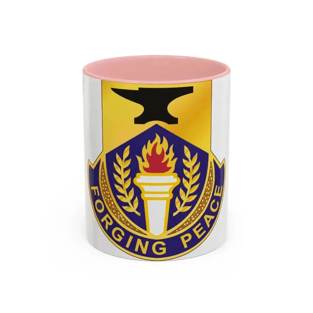 412 Civil Affairs Battalion (U.S. Army) Accent Coffee Mug 11oz Pink - Go Mug Yourself