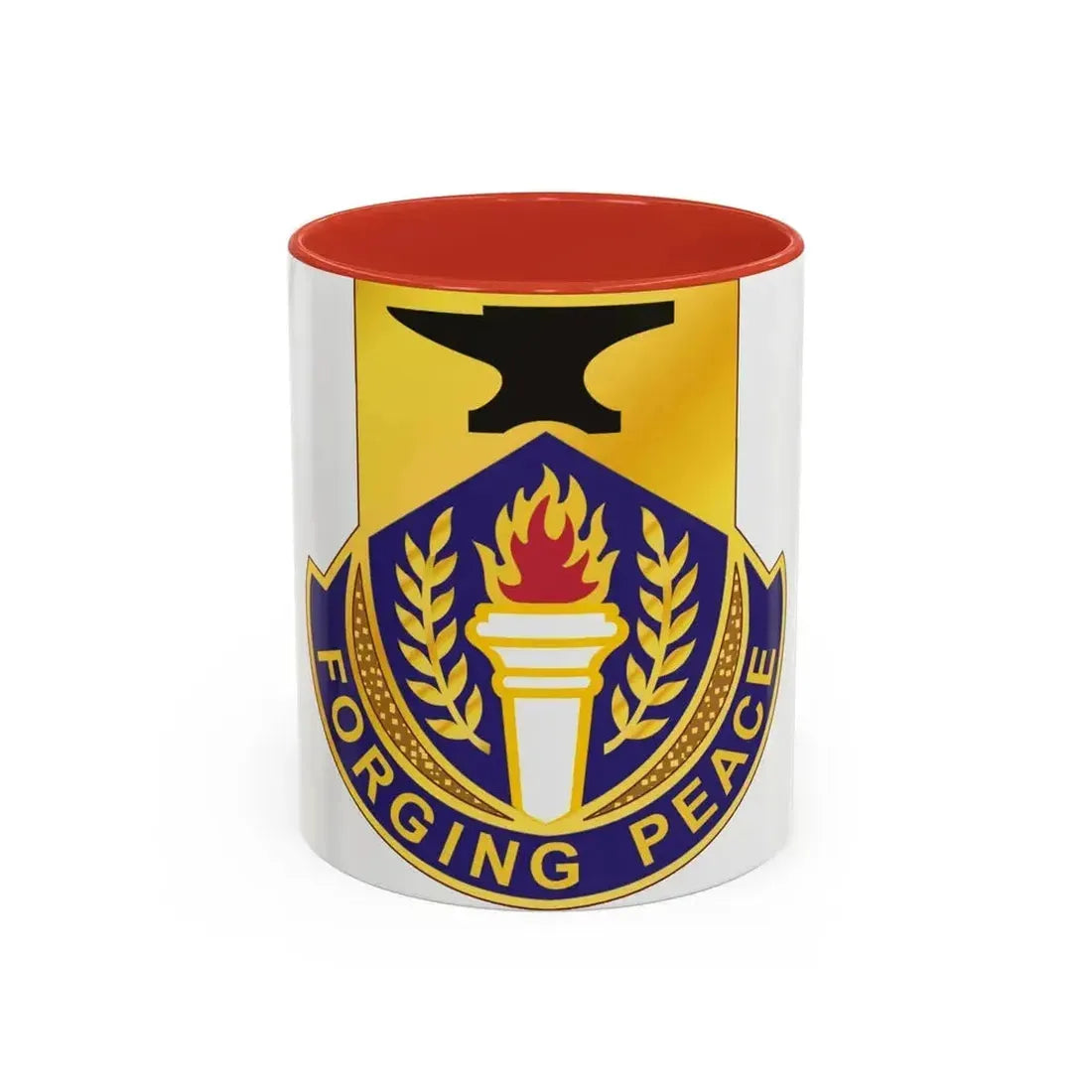 412 Civil Affairs Battalion (U.S. Army) Accent Coffee Mug 11oz Red - Go Mug Yourself
