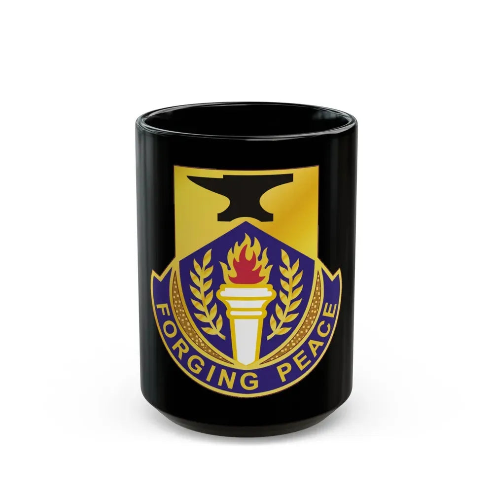 412 Civil Affairs Battalion (U.S. Army) Black Coffee Mug 15oz - Go Mug Yourself